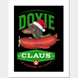 Doxie Claus Dachshund Posters and Art